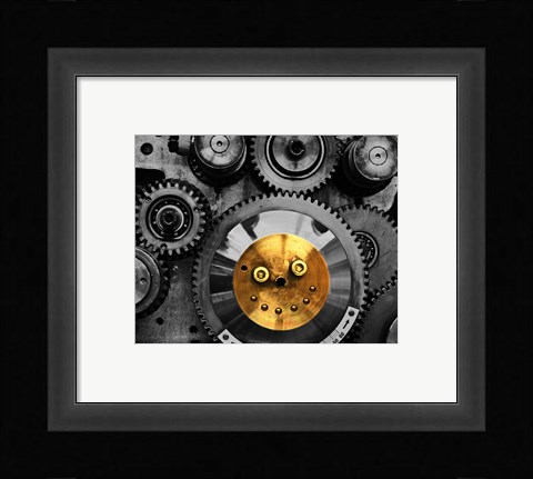 Framed Smiling Gear Print
