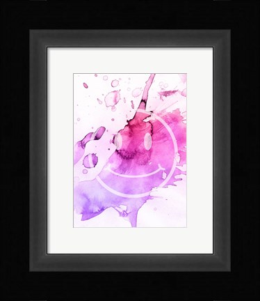 Framed Splattered Smile Print