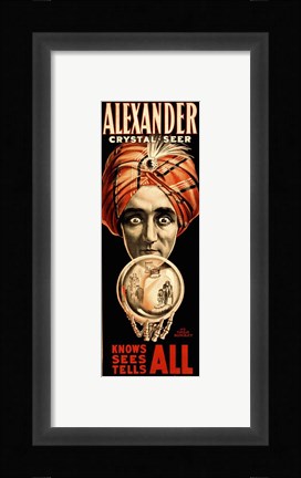 Framed Poster of Alexander Crystal Seer Print