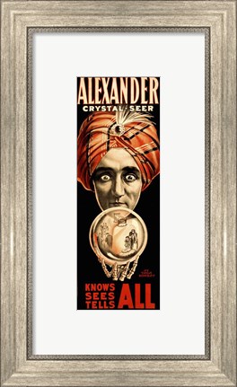 Framed Poster of Alexander Crystal Seer Print