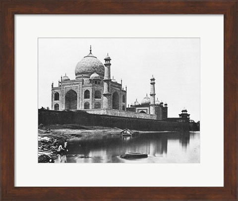Framed Felice Beato Taj Mahal 1865 Print