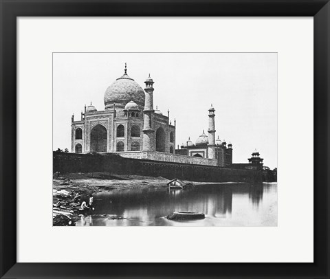 Framed Felice Beato Taj Mahal 1865 Print