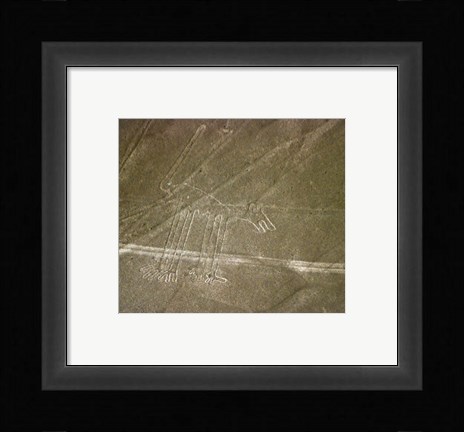Framed Nazca Lines Dog Print