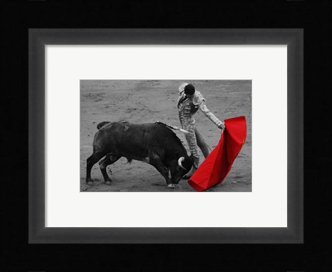 Framed Red Matador II Print