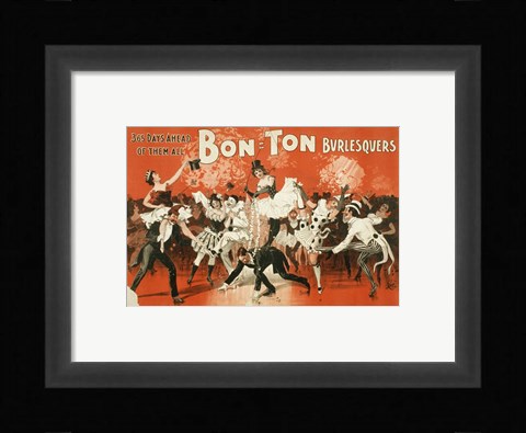 Framed Bon-Ton Burlesquers Print
