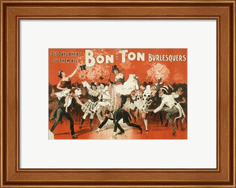 Framed Bon-Ton Burlesquers Print