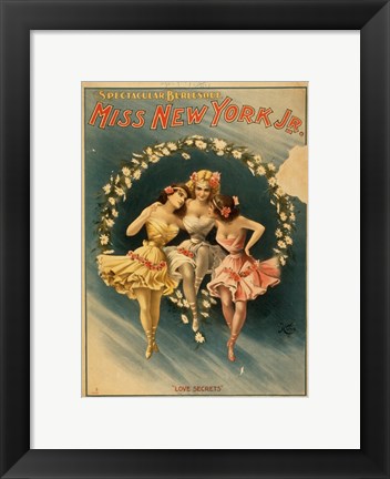 Framed Miss New York Jr. - Love Secrets Print