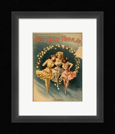 Framed Miss New York Jr. - Love Secrets Print