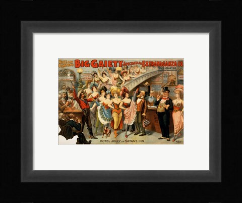 Framed Big Gaiety's Spectacular Extravaganza Co. Print