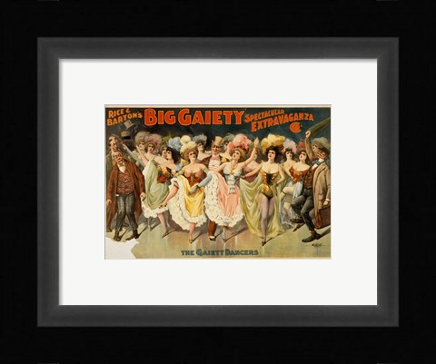 Framed Gaiety Dancers Print