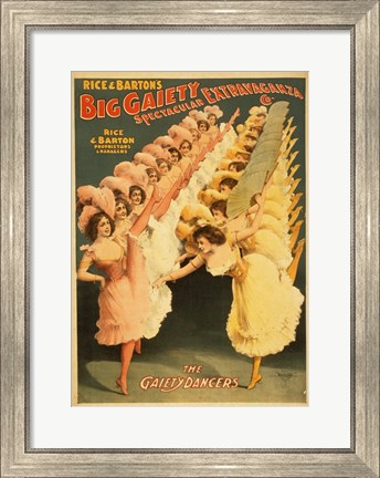 Framed Big Gaiety&#39;s Spectacular Extravaganza - The Gaiety Dancers Print