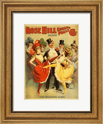 Framed Rose Hill English Folly Print