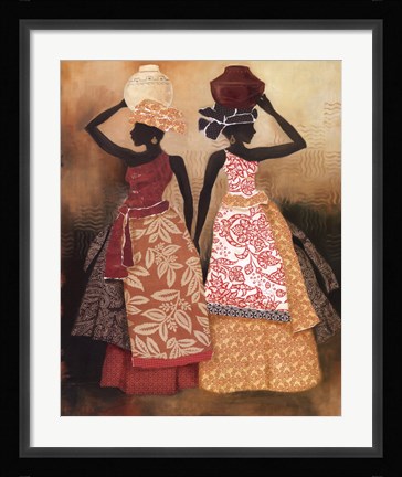 Framed Village Women II Print