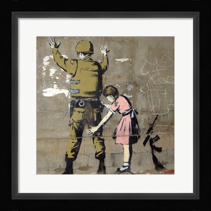 Framed Bethlehem Wall Graffiti Print
