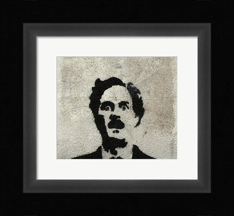 Framed John Clesse graffiti Print