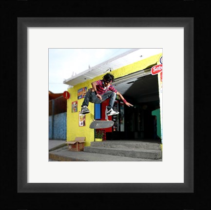 Framed Kickflip Print