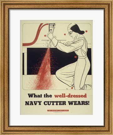 Framed What the Well Dressed Navy Cutter Wears Print