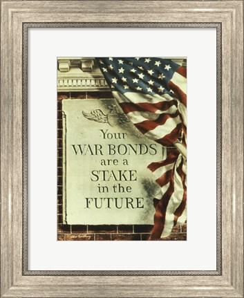 Framed Your War Bonds are at Stake in the Future Print