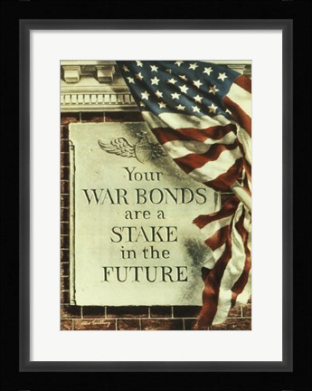 Framed Your War Bonds are at Stake in the Future Print