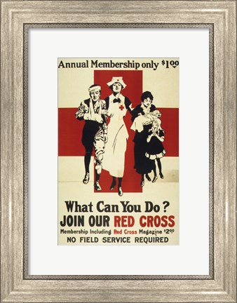 Framed Join Our Red Cross Annual Membership Print