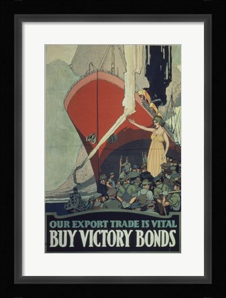 Framed Buy Victory Bonds Print