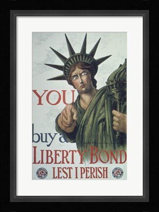 Framed You Buy a Liberty Bond Print