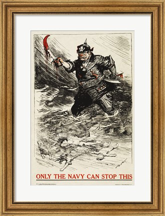 Framed Only the Navy Can Stop This Print