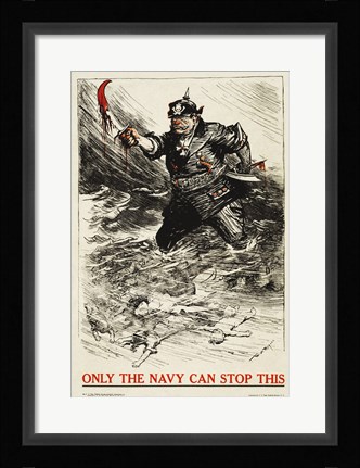 Framed Only the Navy Can Stop This Print