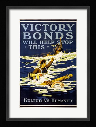Framed Victory Bonds Print