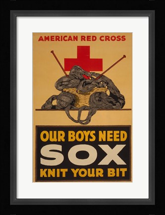 Framed Knit Your Bit Print