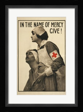 Framed In the Name of Mercy Give! Print