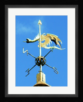 Framed Weathervane on the Church of St Michael Print
