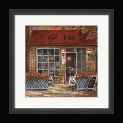 Framed Cafe Nikki Print