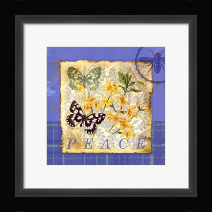 Framed Papillion Plaid IV Print