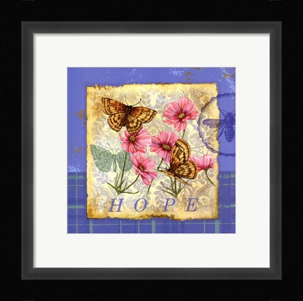 Framed Papillion Plaid III Print