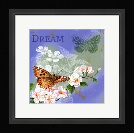 Framed Butterflies Inspire II Print