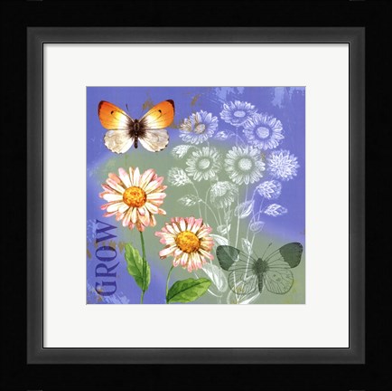 Framed Butterflies Inspire III Print