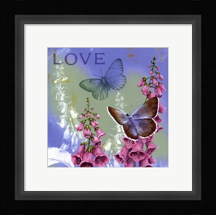Framed Butterflies Inspire IV Print