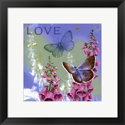 Framed Butterflies Inspire IV Print
