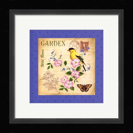 Framed Blooming Garden III Print