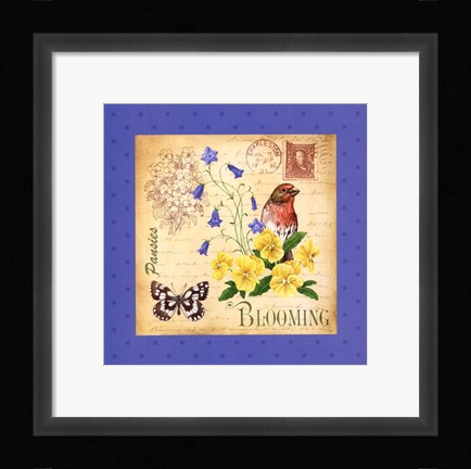 Framed Blooming Garden IV Print