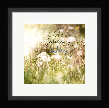 Framed Blossoming Inspiration IV Print