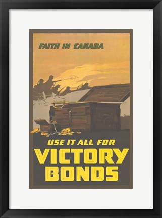 Framed Faith in Canada - Victory War Bonds Print