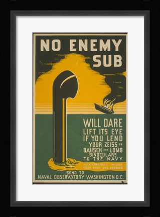 Framed Lend Your Binoculars Print