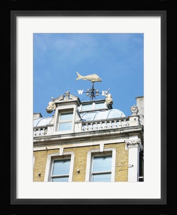 Framed Old Billingsgate London Weathervane Print