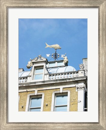 Framed Old Billingsgate London Weathervane Print