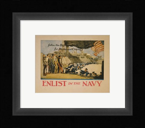 Framed George Hand Wright, 1914 Print