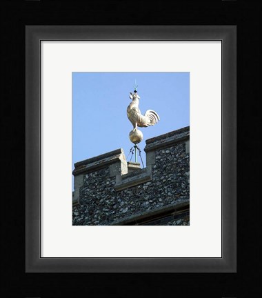 Framed Holy Trinity, Weston, Herts - Weathervane Print