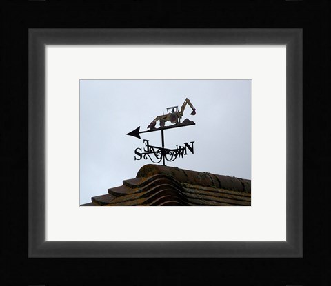 Framed Weathervane, Upper Mannington Print