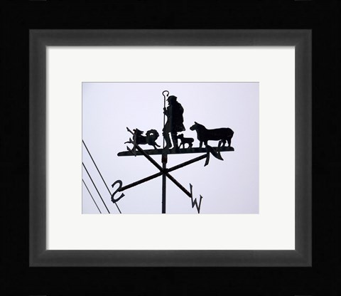 Framed Weathervane, Luton Print